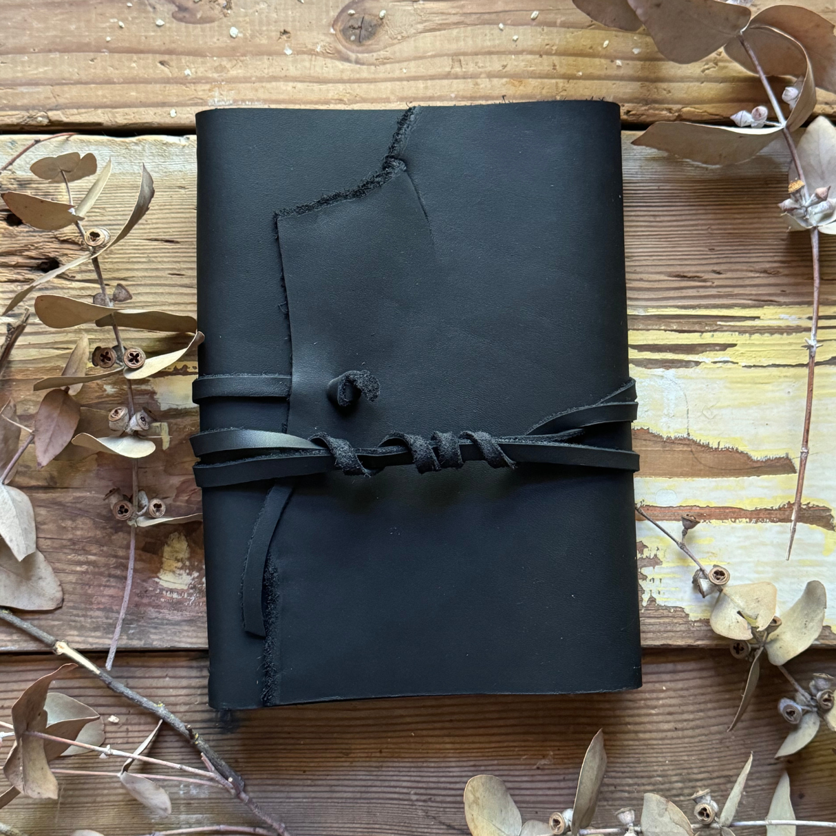 Classic Rustic Wrap Leather Notebook