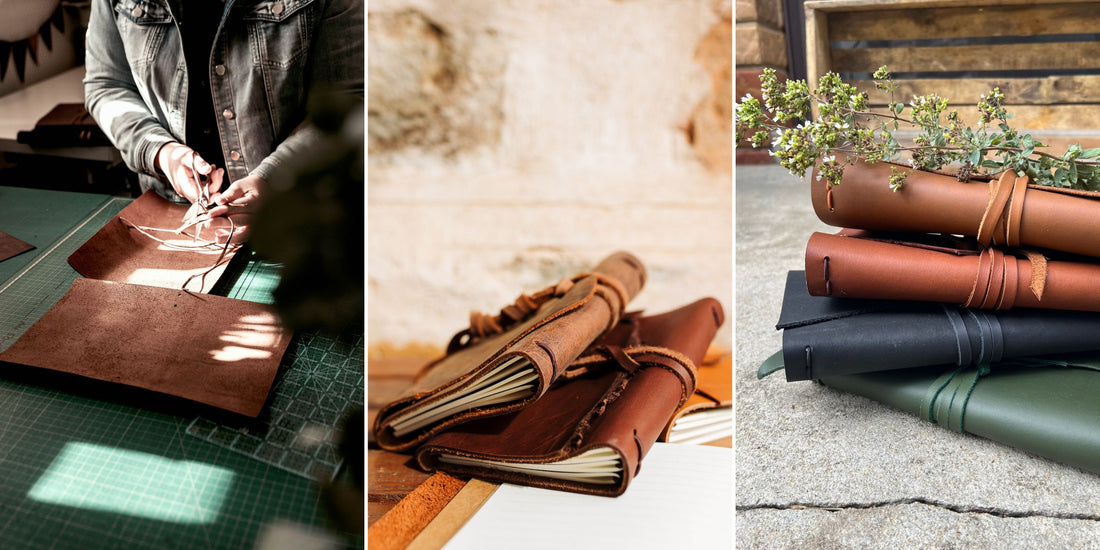 Inside the Rustic Wren leather workshop studio in Lobethal, Adelaide Hills
