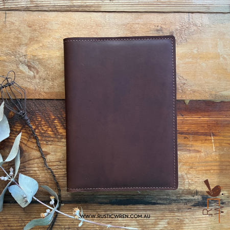 The 'Peregrine' Leather Journal in Wild Brown