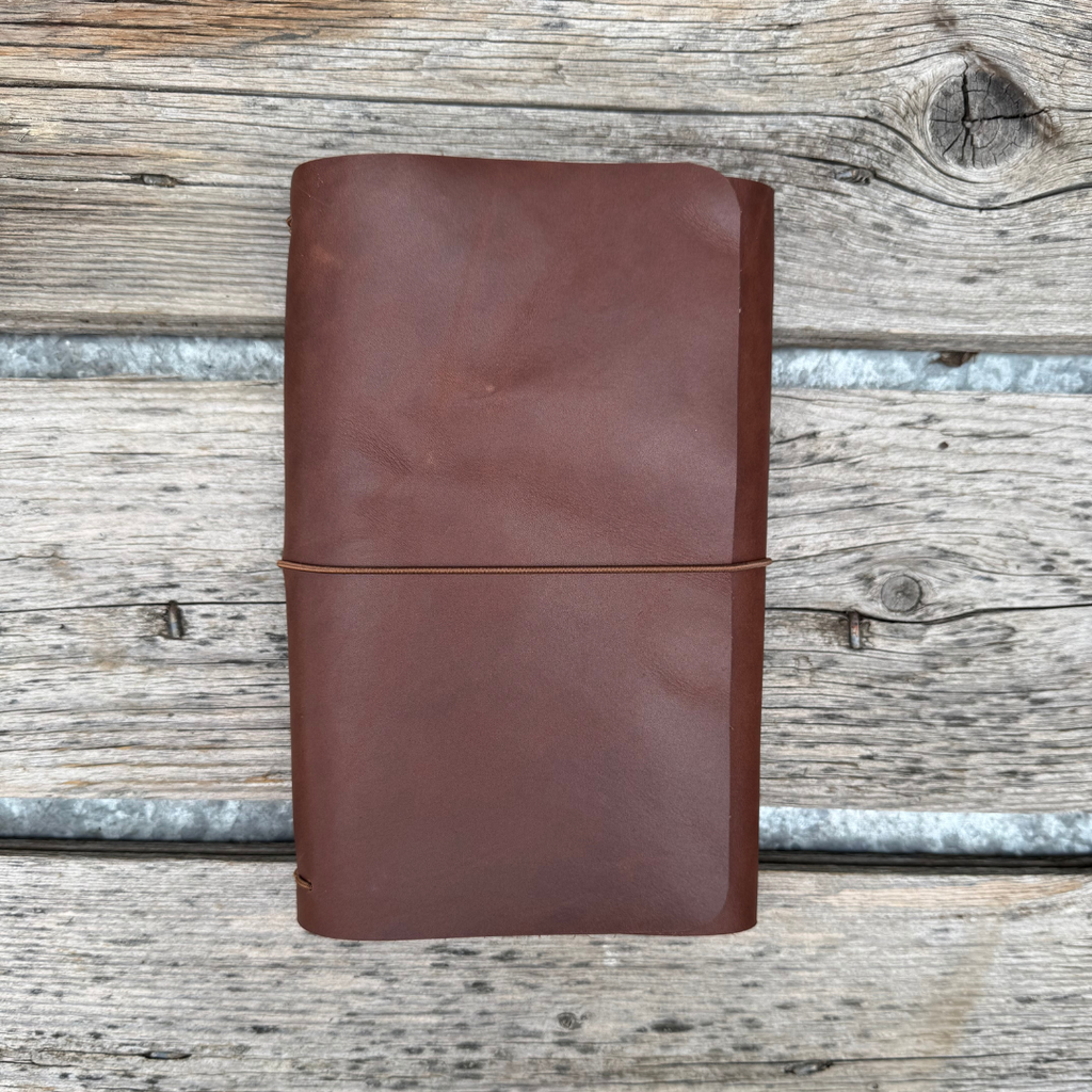 Notebook Leather Rustic The Scribe | Handmade Leather Notebook | Rustic Wren