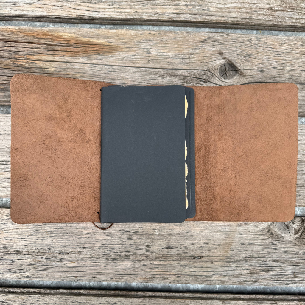 Rustic Notebook The Scribe | Handmade Leather Notebook | Rustic Wren