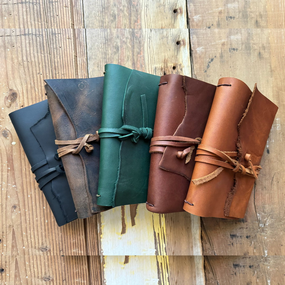 Rustic Wren Leather Journals Bundle - 5 x A4 Size