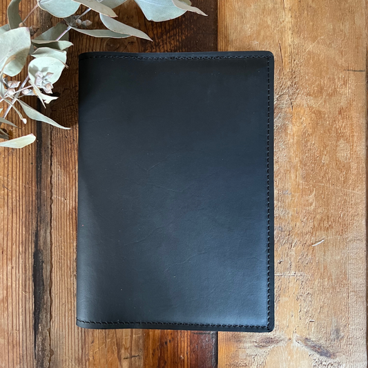 The 'Peregrine' Leather Journal in Black