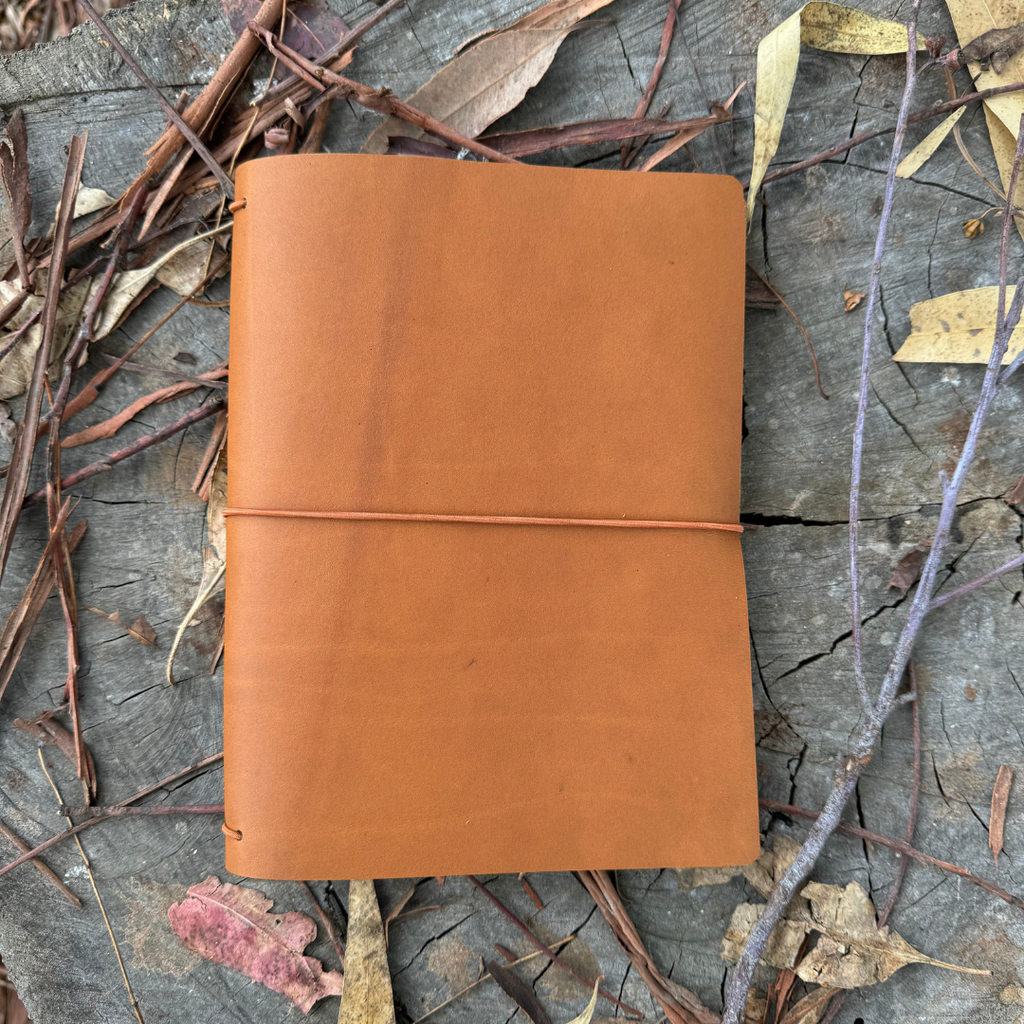 Rustic Notebook The Settler | Handmade Leather Notebook | Rustic Wren