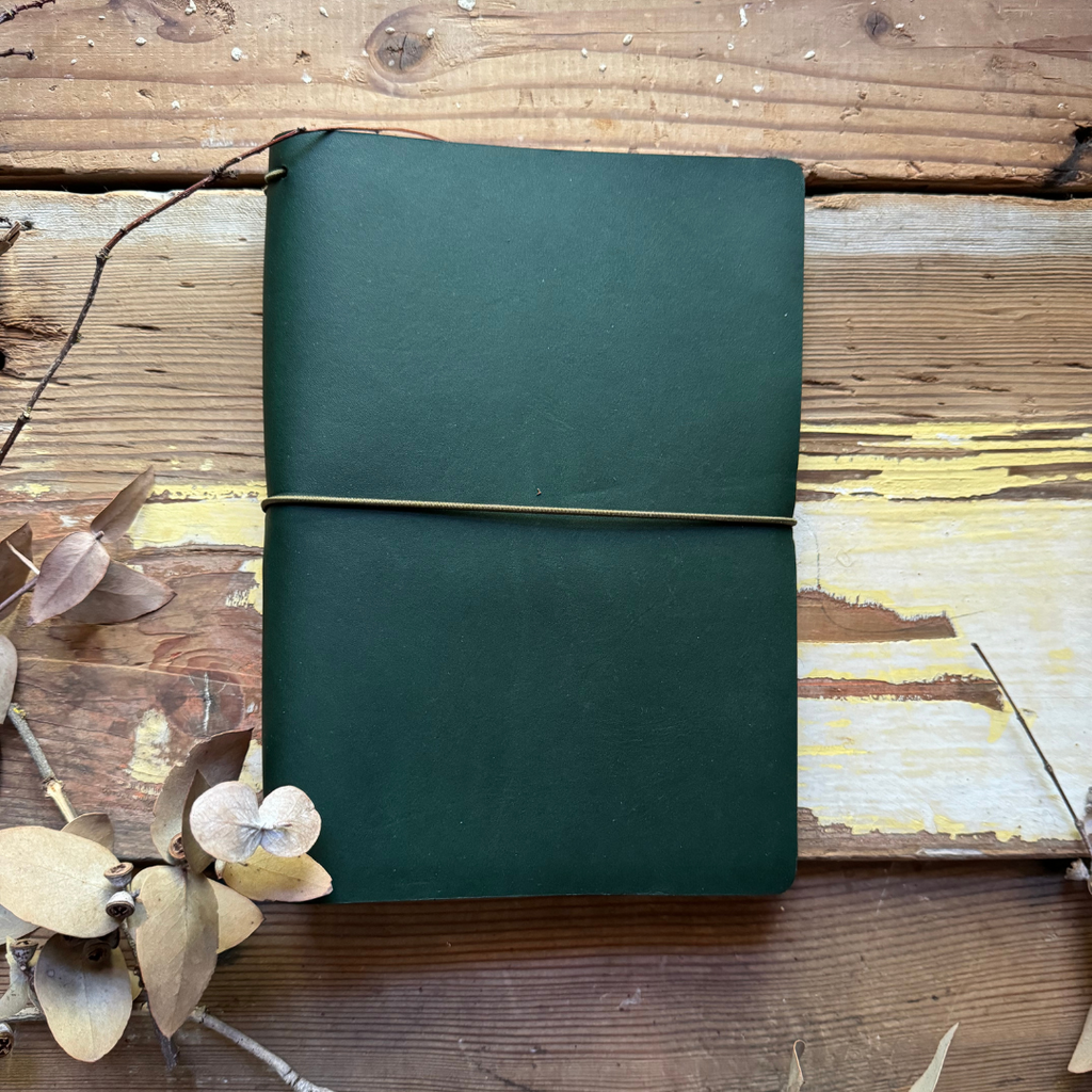 Rustic Notebook The Settler | Handmade Leather Notebook | Rustic Wren