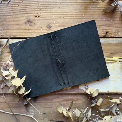 The 'Red Robin' Leather Journal in Black (RTS)