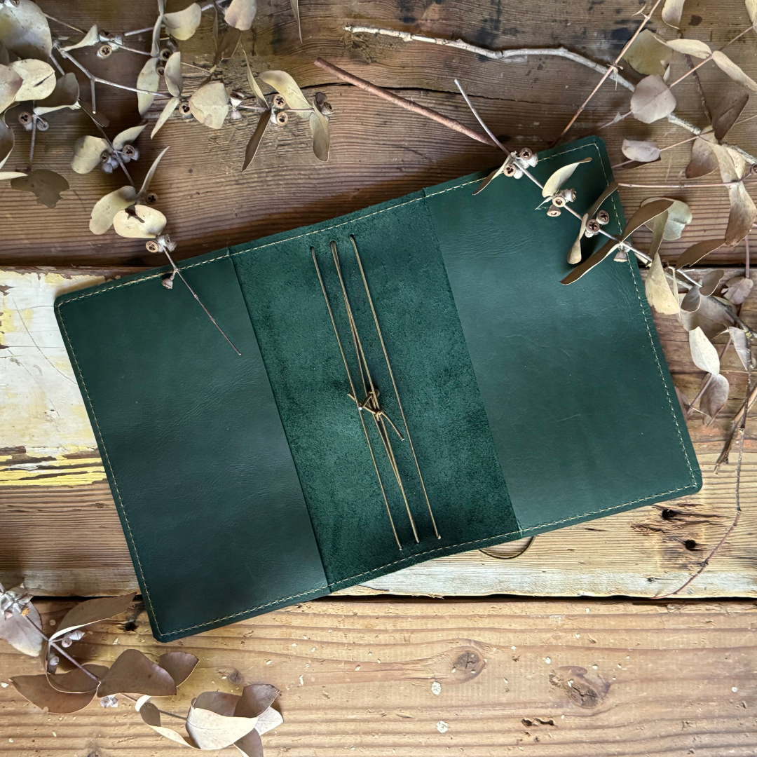 The 'Willie Wagtail' Leather Journal