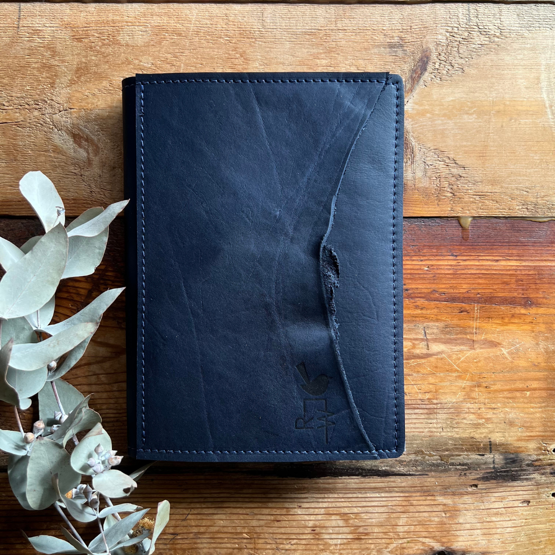 The 'Wedge Tailed Eagle' Leather Journal in Black