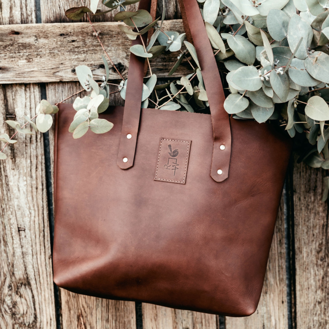 The 'Market Leather Tote Bag'