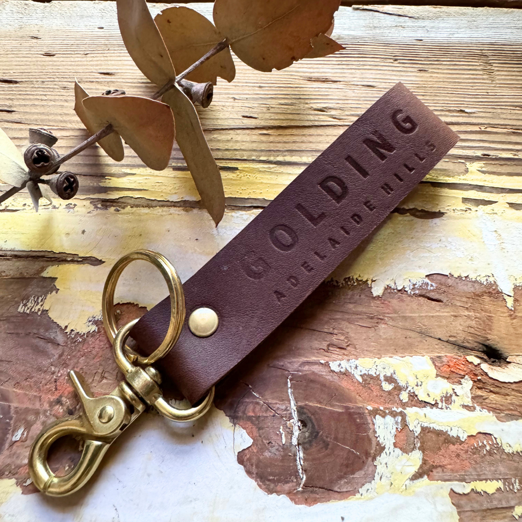 Leather Key Ring - deluxe